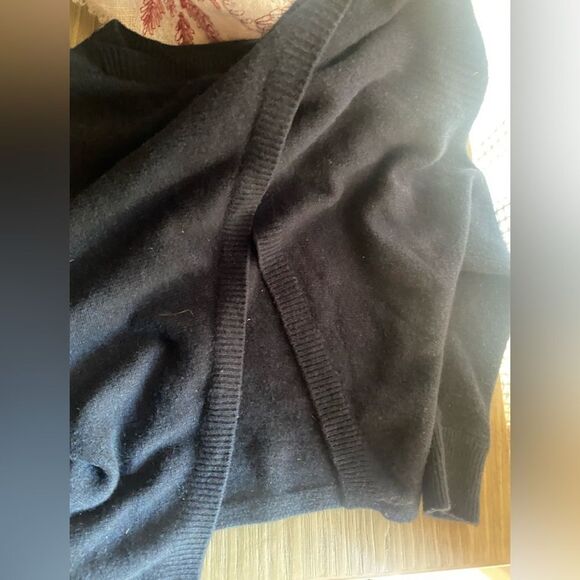 Nordstrom Collection Women 100% Cashmere Pullover Sweater Navy Blue Size Small - Picture 11 of 12